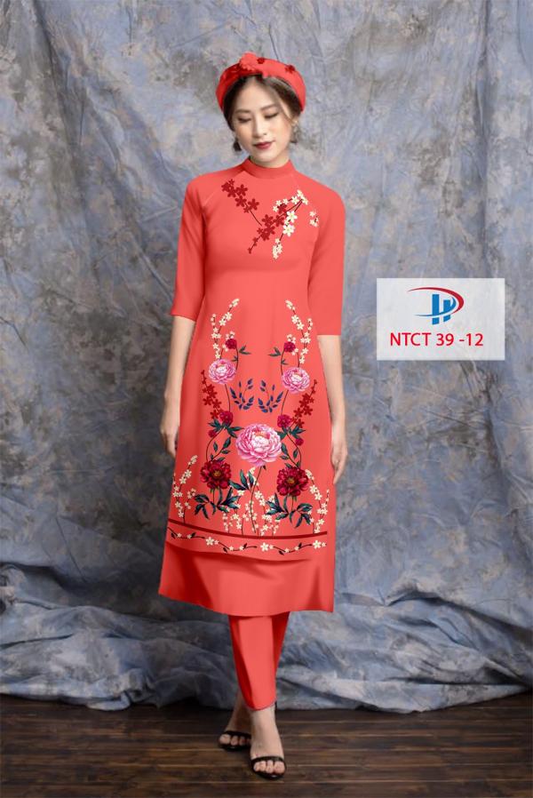 Vải Áo Dài Cách Tân Hoa In 3D AD NTCT39 10